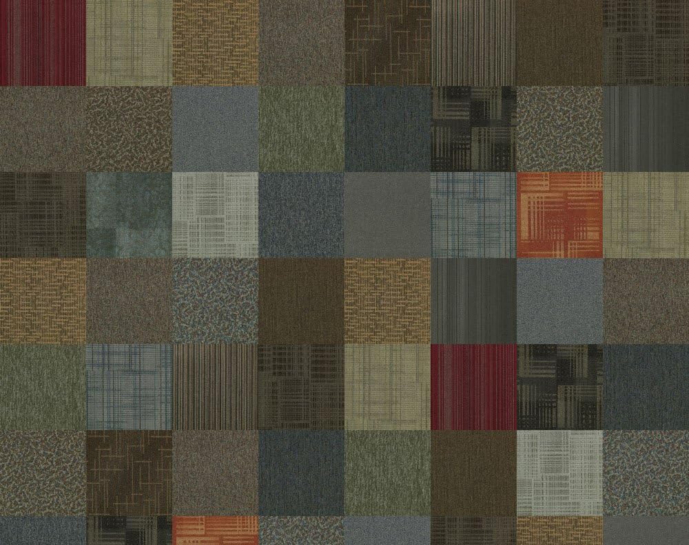 Assorted Carpet Tile 24 x 24 96sqft 24 peel and stick tiles