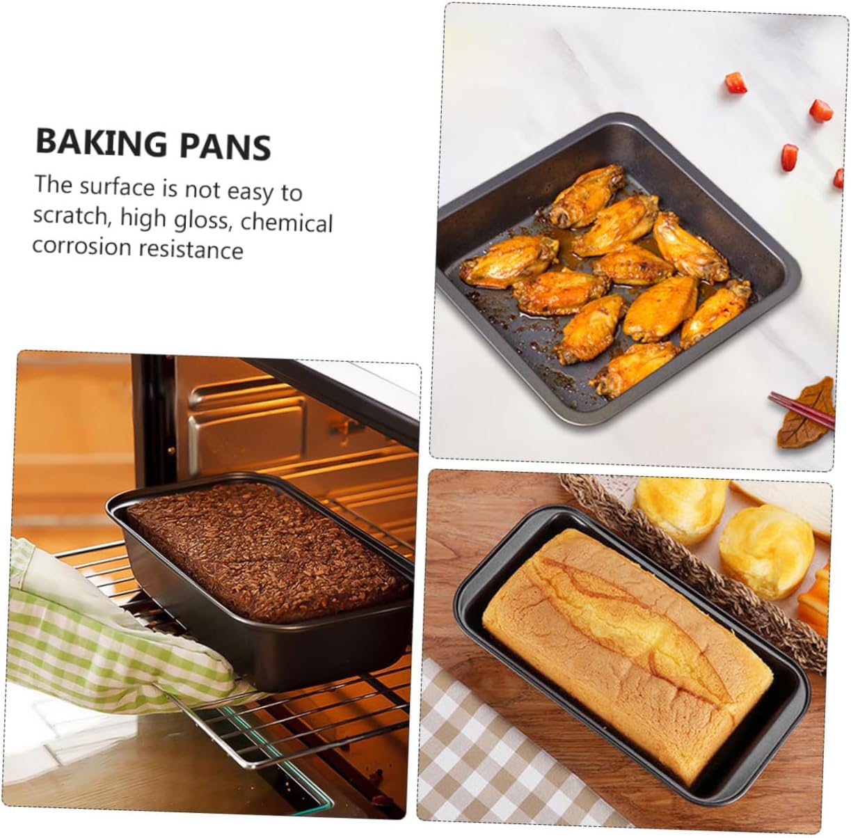Zerodeko 1set Non-stick Baking Pan Versatile Cooking and Baking Material for Cakes Breads Muffins and More for Enthusiasts