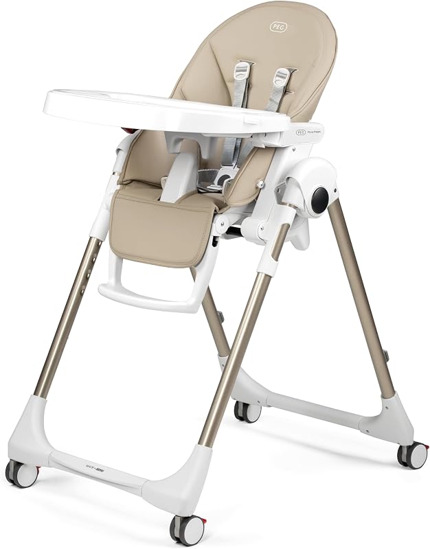PEG Prima Pappa Zero 3 - High Chair - Astral (Beige) | For Children Newborn to 3 Years of Age - Made in Italy