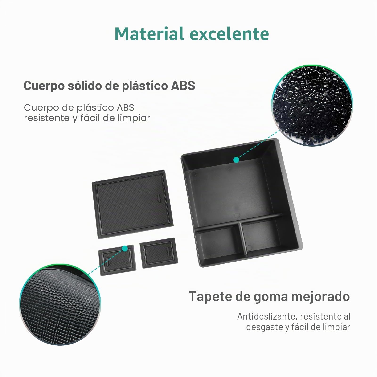 GAFAT MG HS/EHS EV/HS Plug-in Hybrid 2018-2023 2024 Caja de Almacenamiento para Consola Central, MG HS 2023 2022 Reposabrazos Organizador Bandeja Guantera, MG HS Accesorios