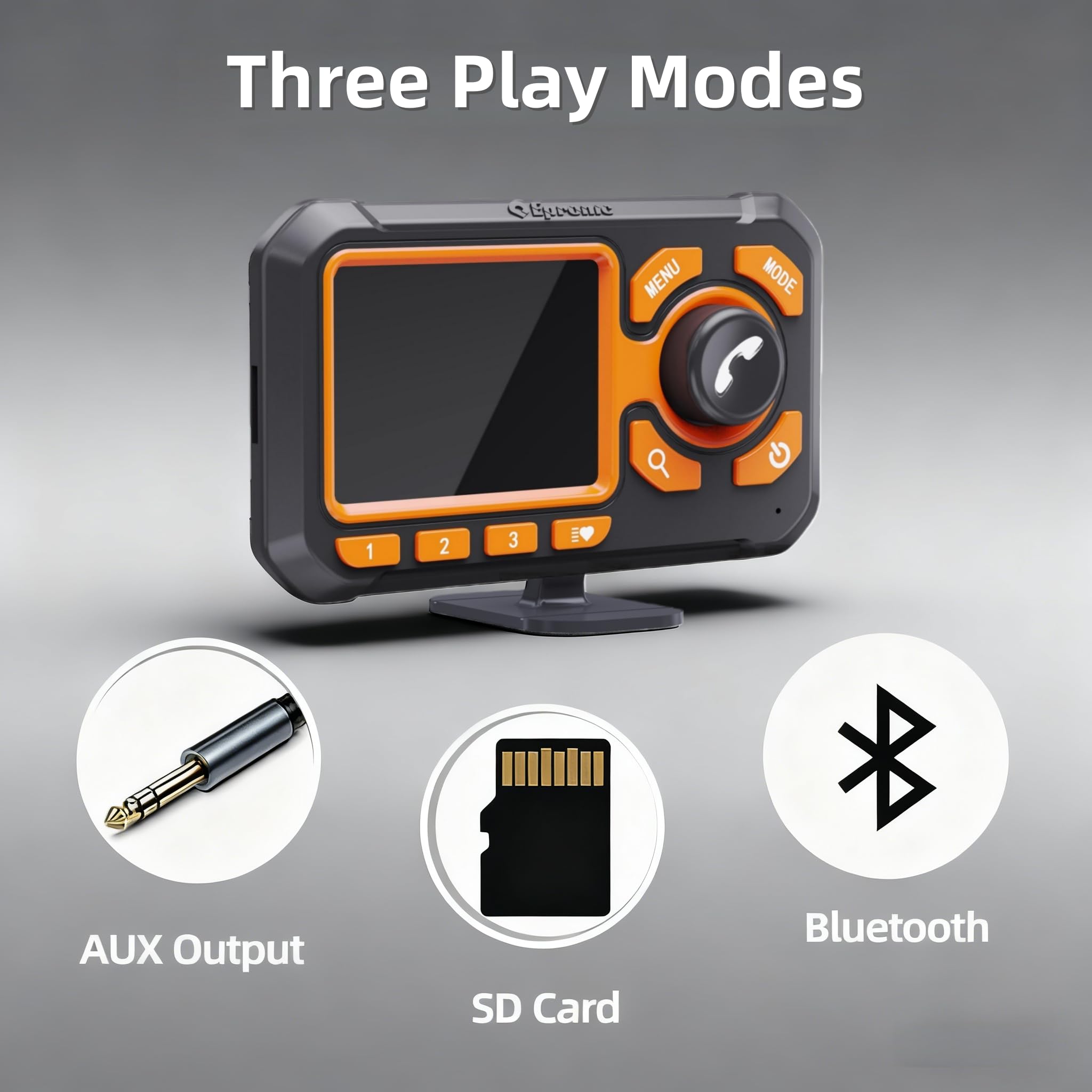 DAB Radio Adapter Plug & Play DAB Adapter für Autoradio mit Bluetooth Freisprecheinrichtung 2,4-Zoll LCD Display Tragbares DAB+ Digitalradio mit Aux-Out, TF Play FM Transmitter