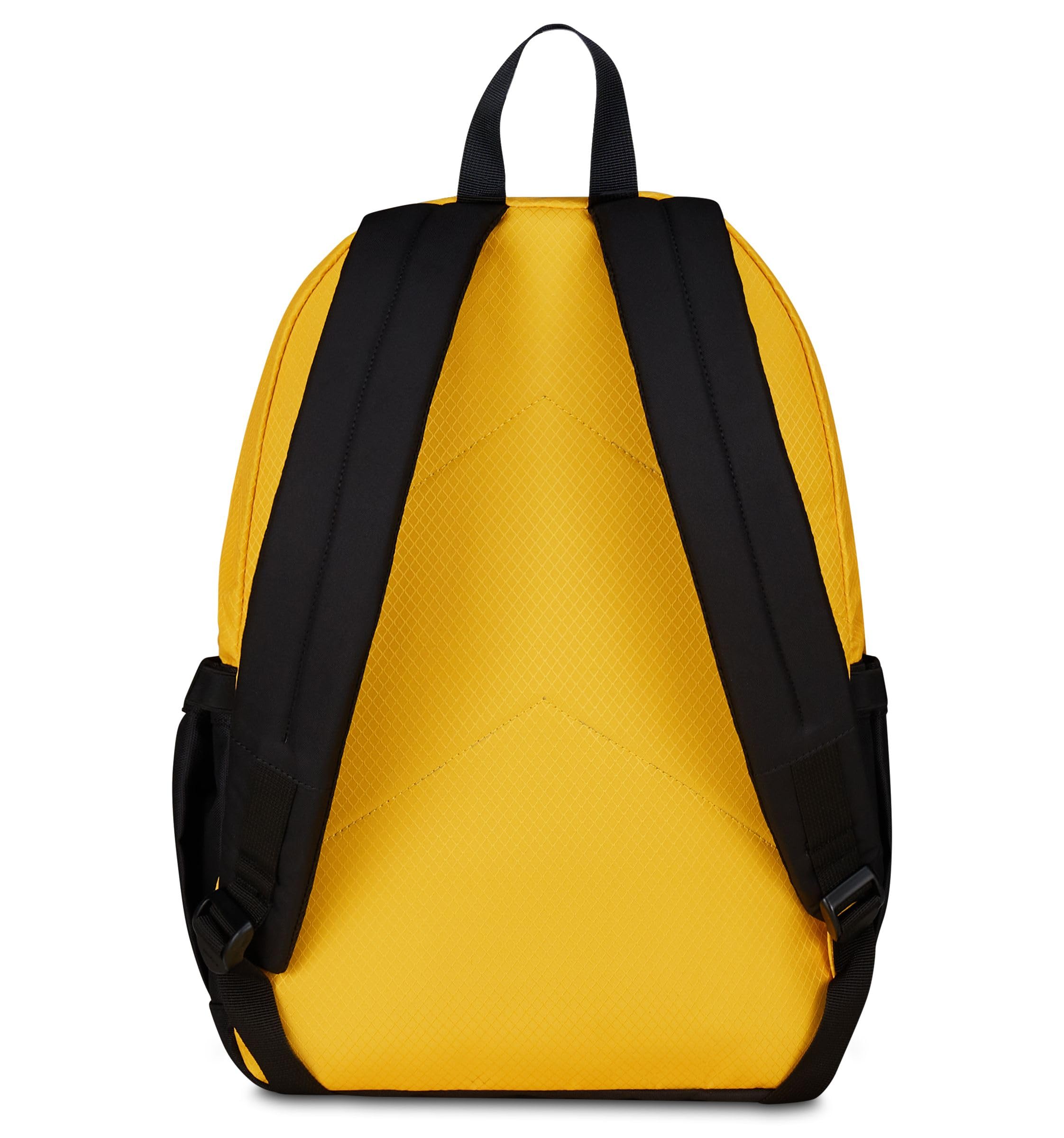 Invicta Jelek UP Led Zaino Scuola Superiori Ragazzo Ragazza, Tinta Unita, Grande, Scomparto PC, Tasca Borraccia, giallo