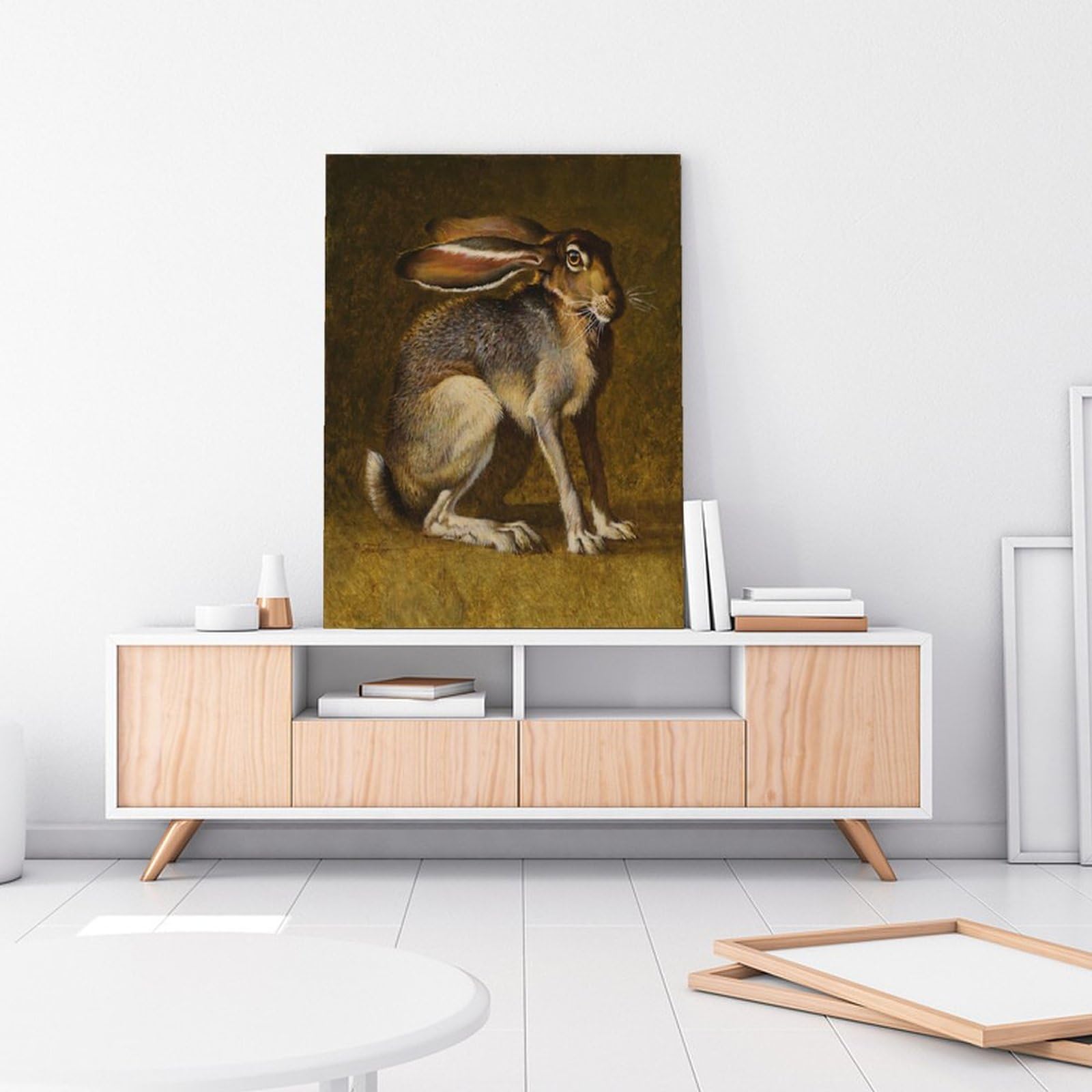 Ezra Tucker Art Poster Noble Black Tailed Jack Rabbit Vintage Oil