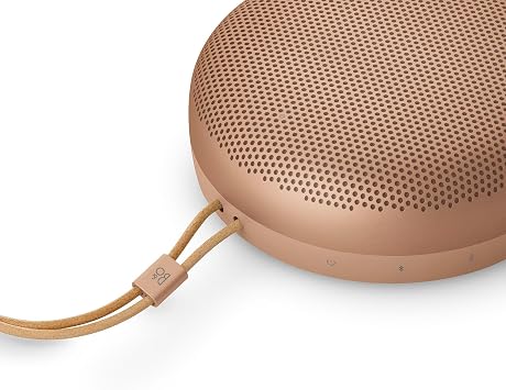 Bang & Olufsen Beosound A1 3rd Gen Portable Waterproof Bluetooth Speaker with 3 Microphones, Cradle to Cradle (C2C) Certified, Honey Tone