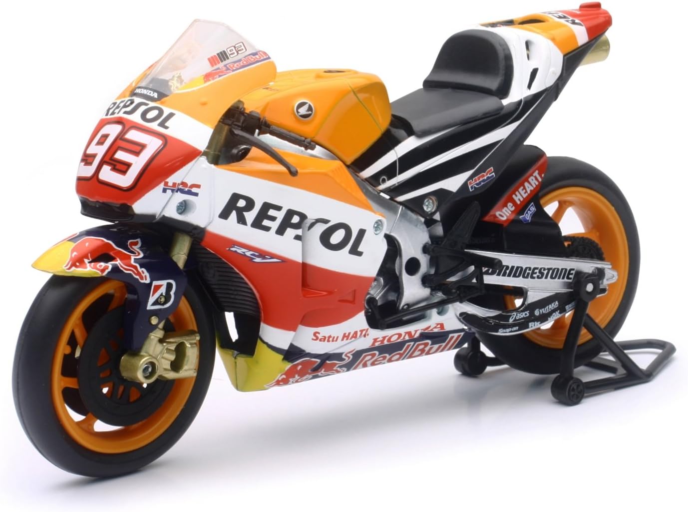 New-Ray 1:12 HONDA REPSOL TEAM - HONDA RC213V - MARC MARQUEZ #93 57753, ORANGE
