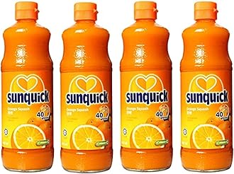 Sunquick Cordial Orange Four Bottles