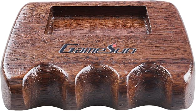Weighted wooden 3-Cue pool cue stick holder, billiard cue stick holder, chalk holder
