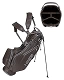 H2NO Litespeed Stand Bag - Durable Golf Stand Bag with a Four-Way Top and Ergonomic Handle for Ultimate Convenience - Lightweight with Nine Pockets for Spacious Storage