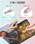 Stylus Pens for Touch Screens, 2 in 1 High Precision Universal Stylus Pen for iPad Compatible with Apple, iPhone, iPad, Android, Microsoft Tablets, Phones, 3 Pack-Blue, Pink, Purple