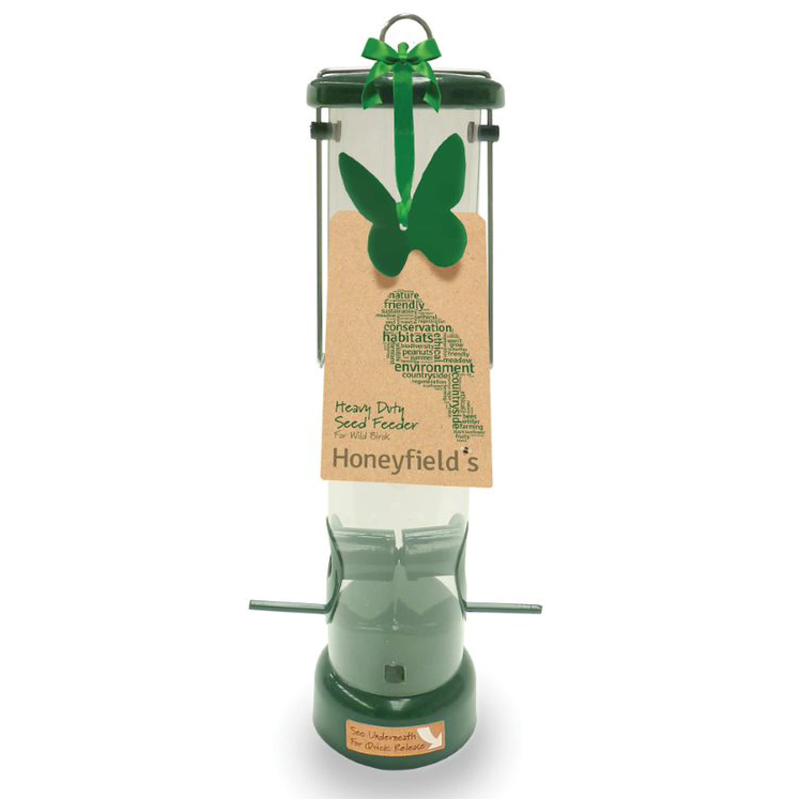 Honeyfields 71484997 Hanging Wild Bird Seed Feeder, Urban Garden Design in Black & Metal , 20.0 cm*11.2 cm*11.2 cm — view 7
