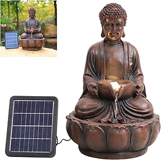BTGGG Solar Water Feature - Outdoor Solar Powered Garden Wat