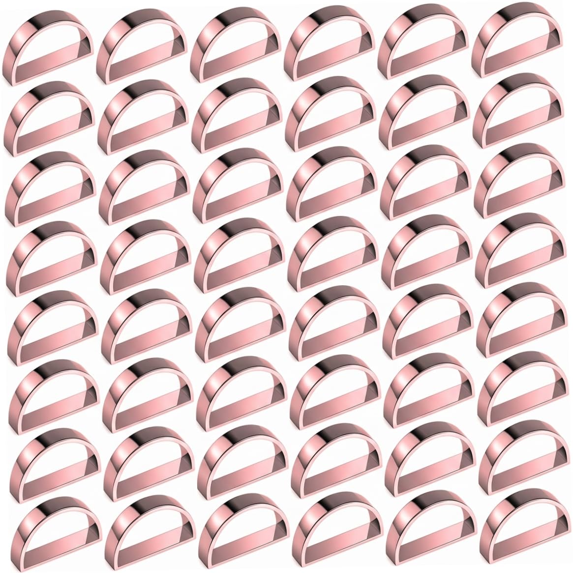 Servilleteros dorados rosa decorativos para vestir la mesa en cenas familiares y fiestas de Navidad