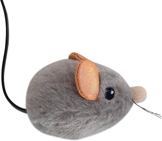 Catstages Squeak Squeak Mouse Cat Toy: Touch-Activated Realistic Squeak & Catnip for Hunting Instincts