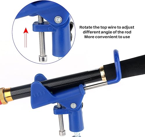 Miniatura 5 de Rod Holder Fishing Pole Holder with Fishing Rod Alarm Bells,Universal Adjustable Gold Fishing Rod Holder Hand and Sea Dual-Purpose Ground Plug