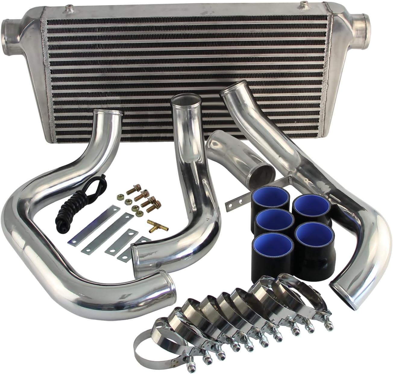 Fmic Intercooler w/Pipe Piping Kit for Skyline R32 R33 R34 Gtst Rb20 Rb25Det BK