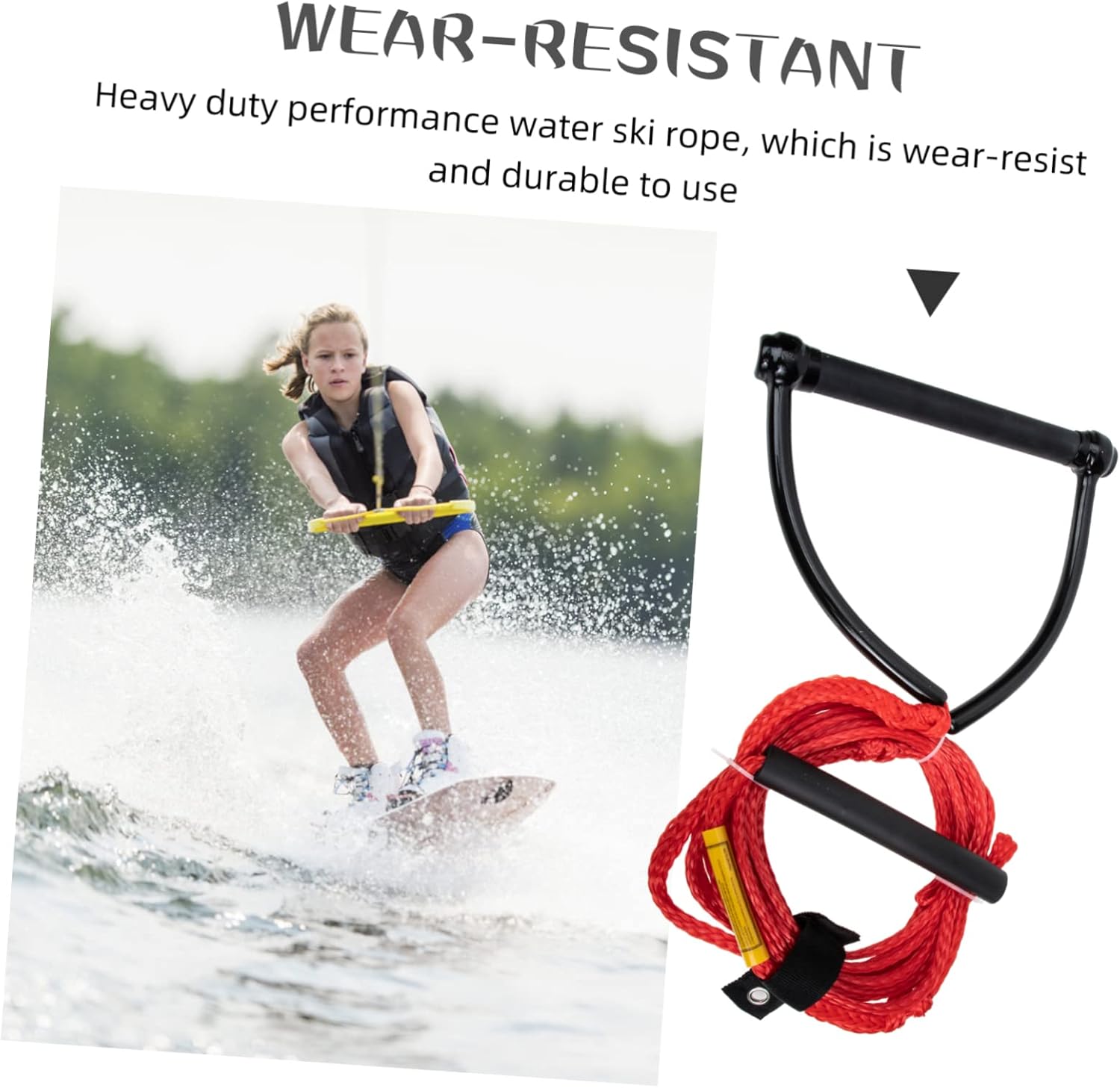 KICHOUSE Water Skiing Rope Handle Design for Skiing and Tubing Lightweight and Rope for Water Sports Activities
