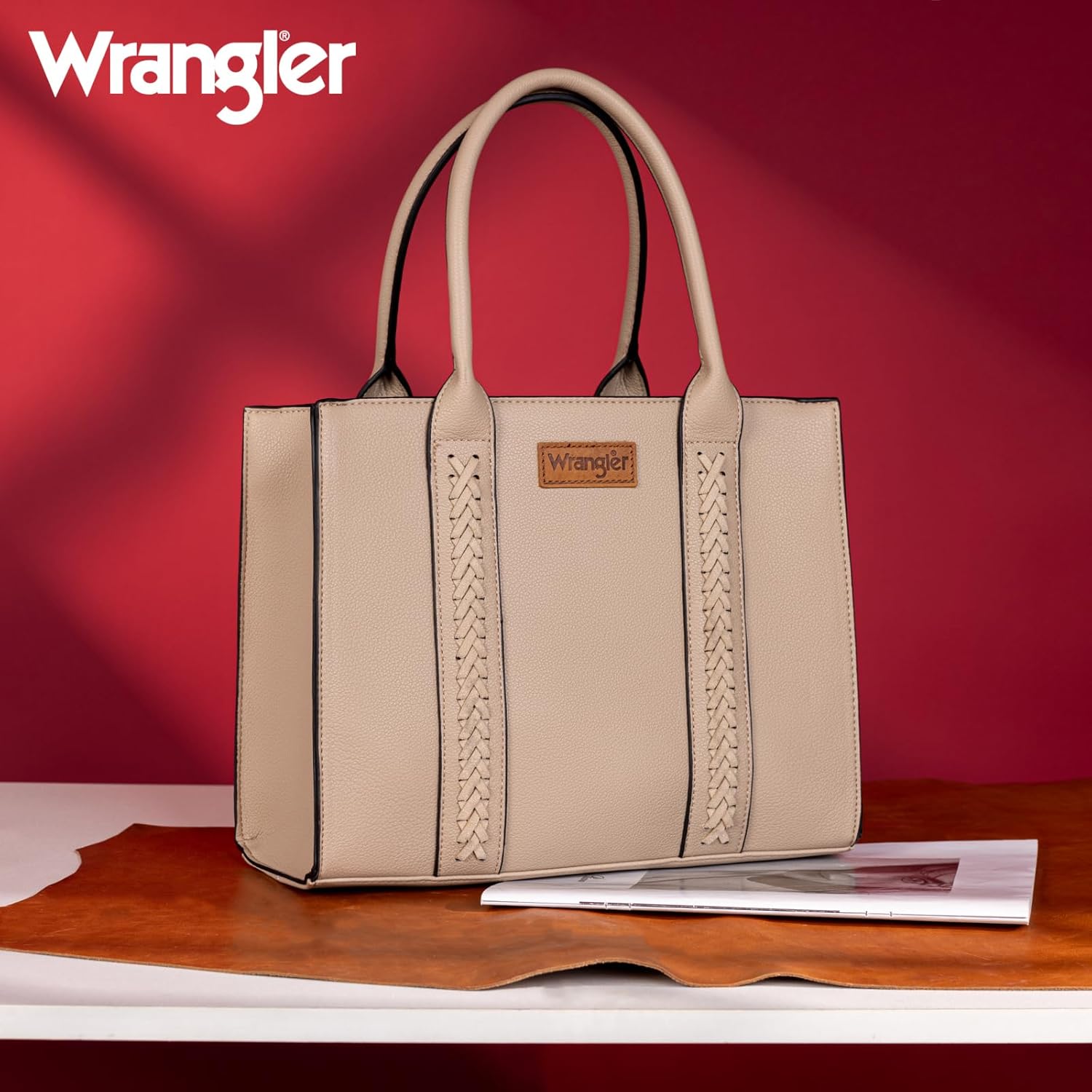 Wrangler 3Pcs Purses for Women Tote Bag Crossbody Handbag Sets with Strap - Image 3