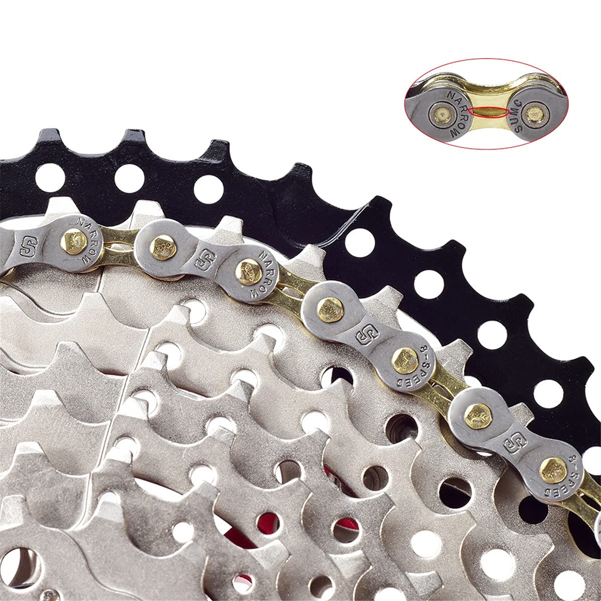 Amazon.co.jp: ロードバイクチェーン 10/11/12スピードアンチラスト