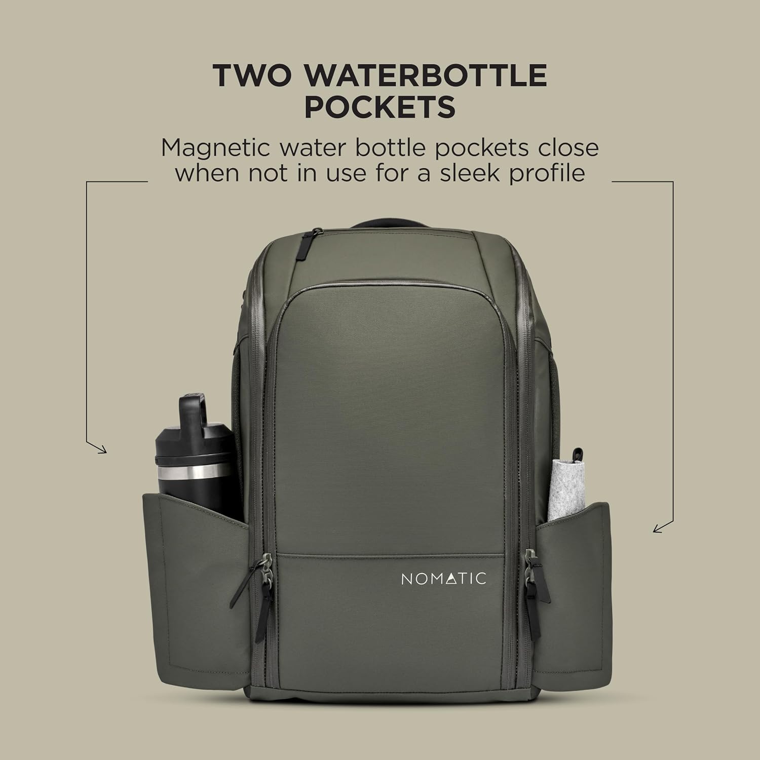 NOMATIC 14L Backpack - Work Backpack for Men and Woman - Everyday Pack - Water Resistant - 15" Laptop Sleeve - Professional Daypack For Mens - Expandable Travel Pack - Image 7