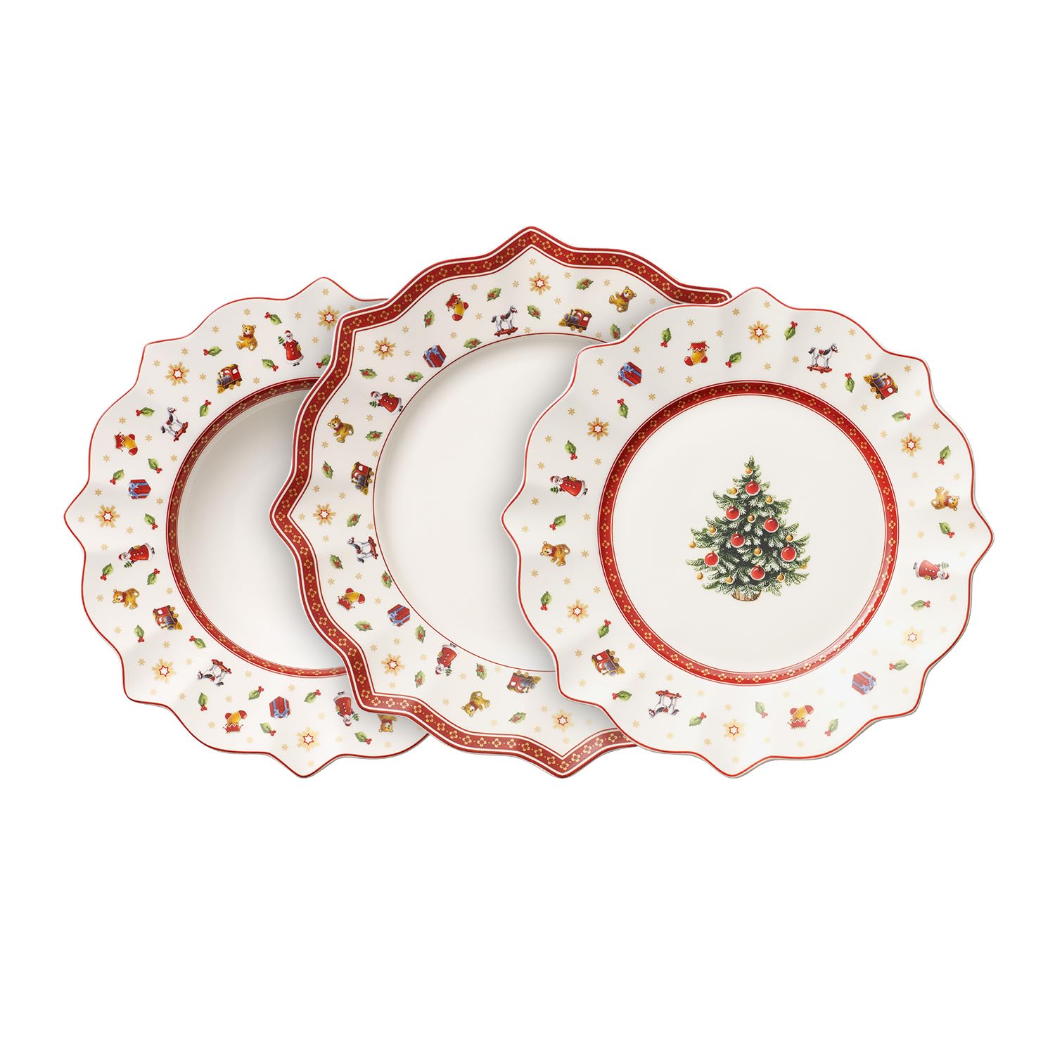 Villeroy & BochToys Delight 12-Piece Dinnerware Set, Service for 4, Premium Porcelain, Dinner Plates, Salad Plates, Rim Soup Bowls