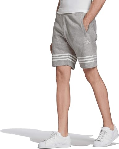 Pantalones cortos Adidas Outline. Mid Grey Heather L: Amazon.es: Ropa