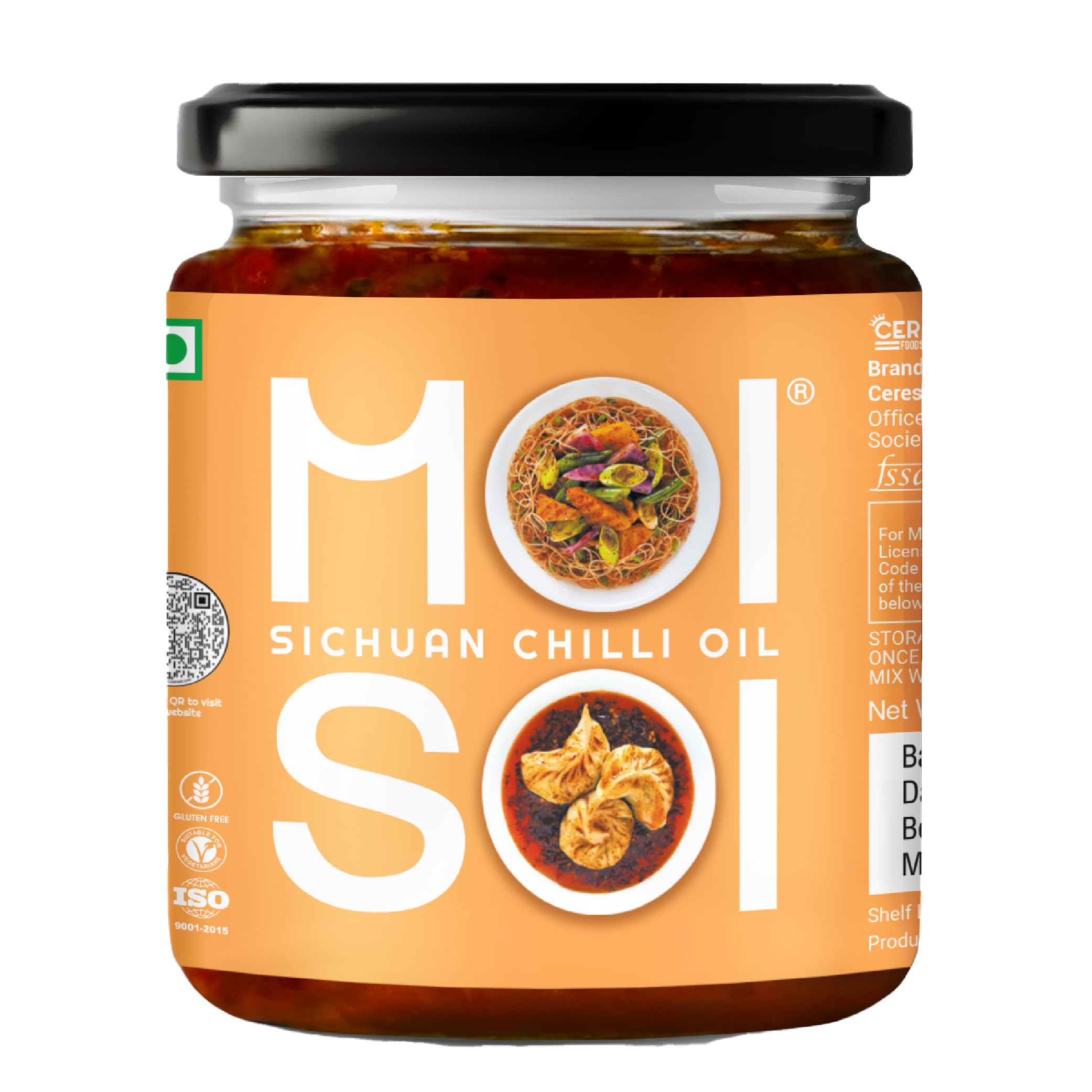 MOI SOI Sichuan Chilli Oil | Premium Quality Sauce Dip | Best Chilli Oil | Cook | Dipping Sauce | Marinate | Spread-Stir Fry Cooking Sauce | Vegan Friendly | Gluten Free Product | No MSG, 175 gm