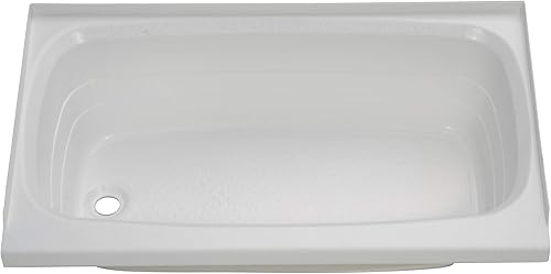 Lippert 209673 Better Bath RV - Bañera de mano izquierda de 24 x 40 pulgadas color blanco