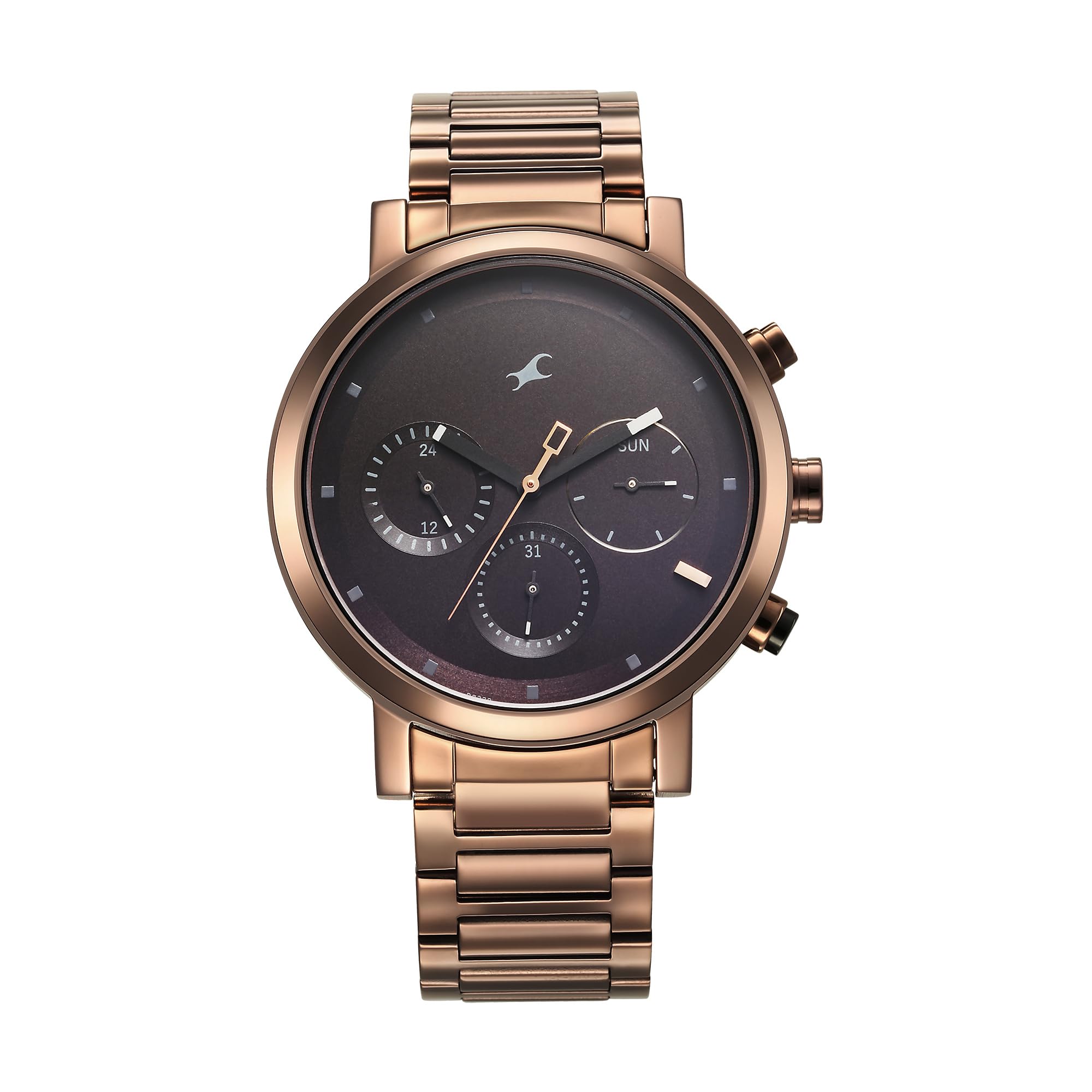 ルグランタンゴ210 ダイナプラグ聖天200F ブローウィン140S Fastrack Tick Tock Quartz Multifunction Black Dial Brown Stainless