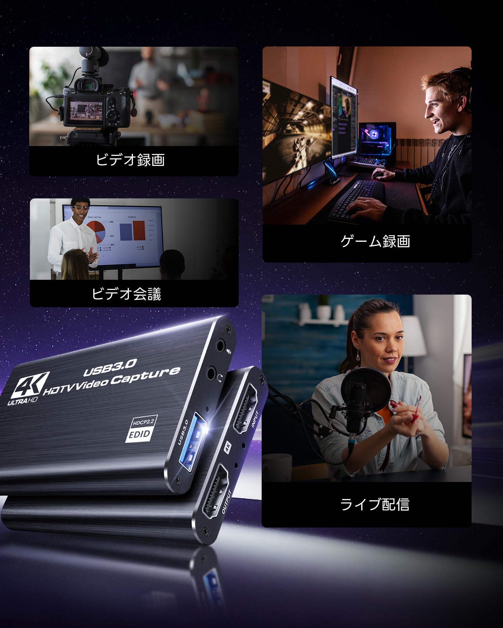 Amazon.co.jp: HDMI キャプチャーボード avedio links 2K@30fps/1080P