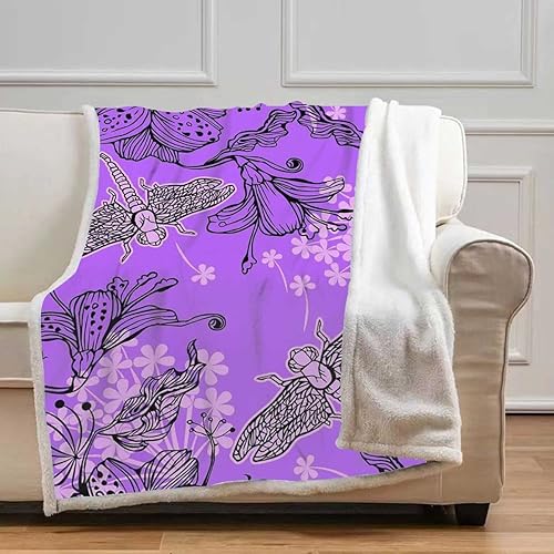 Miniatura 10 de White Bohochic Cobijas Calientes para Invierno Flannel Blanket Microfiber Fleece for Camping Travel Picnic Throw Size 51In x 59In
