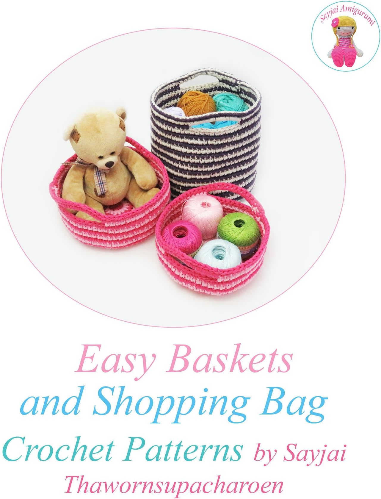 Easy Baskets and Shopping Bag Crochet Patterns