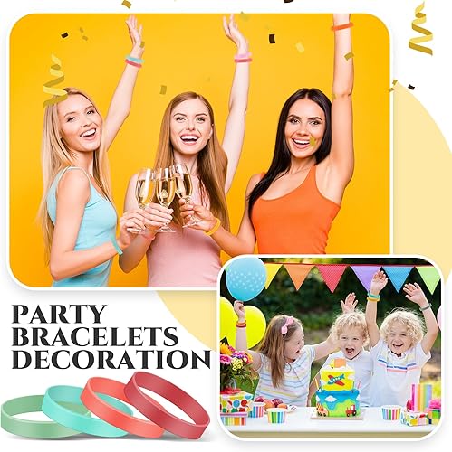 Miniatura 4 de 24 bandas elásticas de silicona de colores de 8 pulgadas, bandas elásticas de silicona de larga duración para libros, arte, envolturas de bolsas,