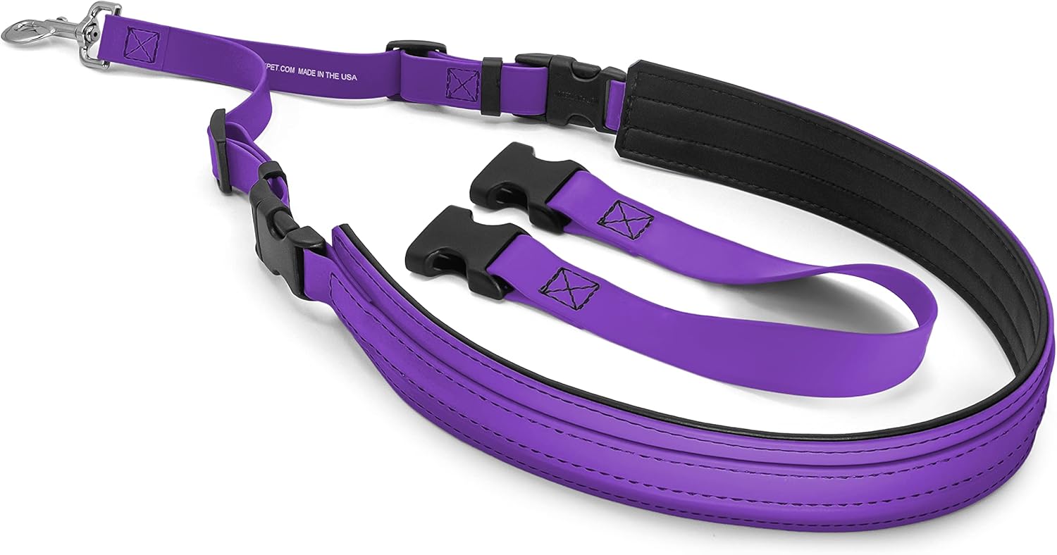 Jelly Pet Dog Belly Loop Restraint for Pet Grooming Table and Tub - Easy to Clean and Waterproof (Purple) | Made in the USA
