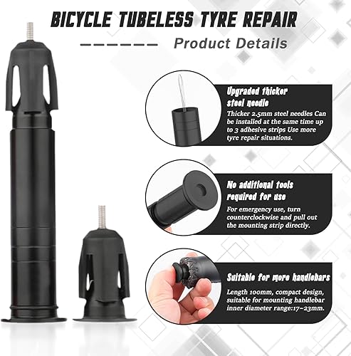 Miniatura 3 de Kit de reparación, Bicicleta Tubeless Neumático Kit de Reparación de Bicicleta de Carretera Neumáticos Herramienta de Talad