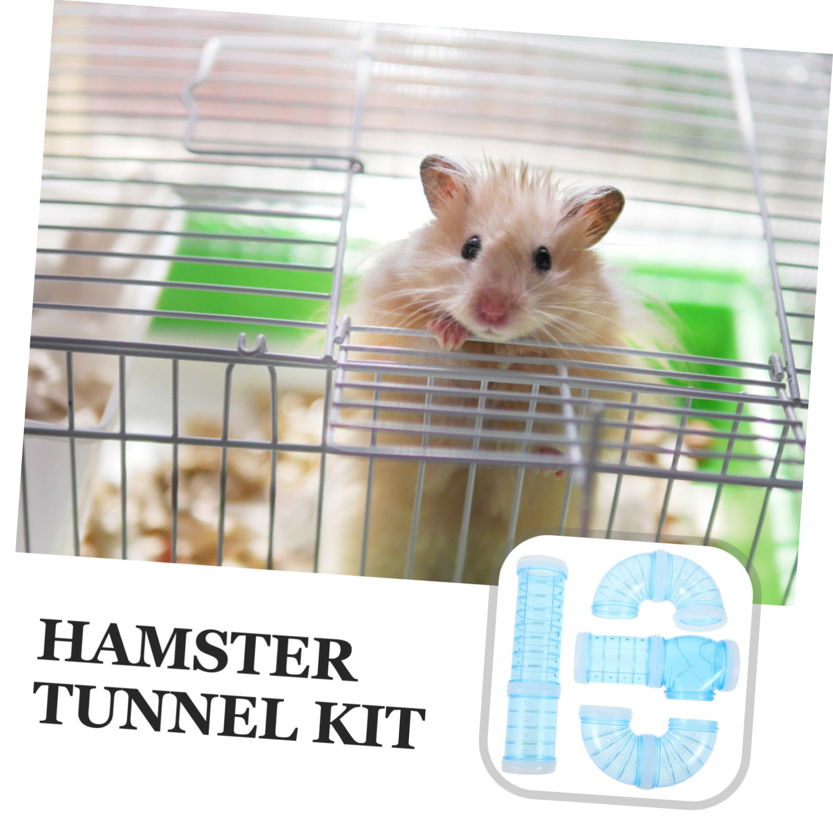 VICASKY 2 Sätze Hamster Tunnel Maze DIY Spieltunnel aus Sicherem mit Verstärktem Eingang Erweiterbar für Verschiedene Hamsterkäfige Teiliges für Kleintiere Spielspaß