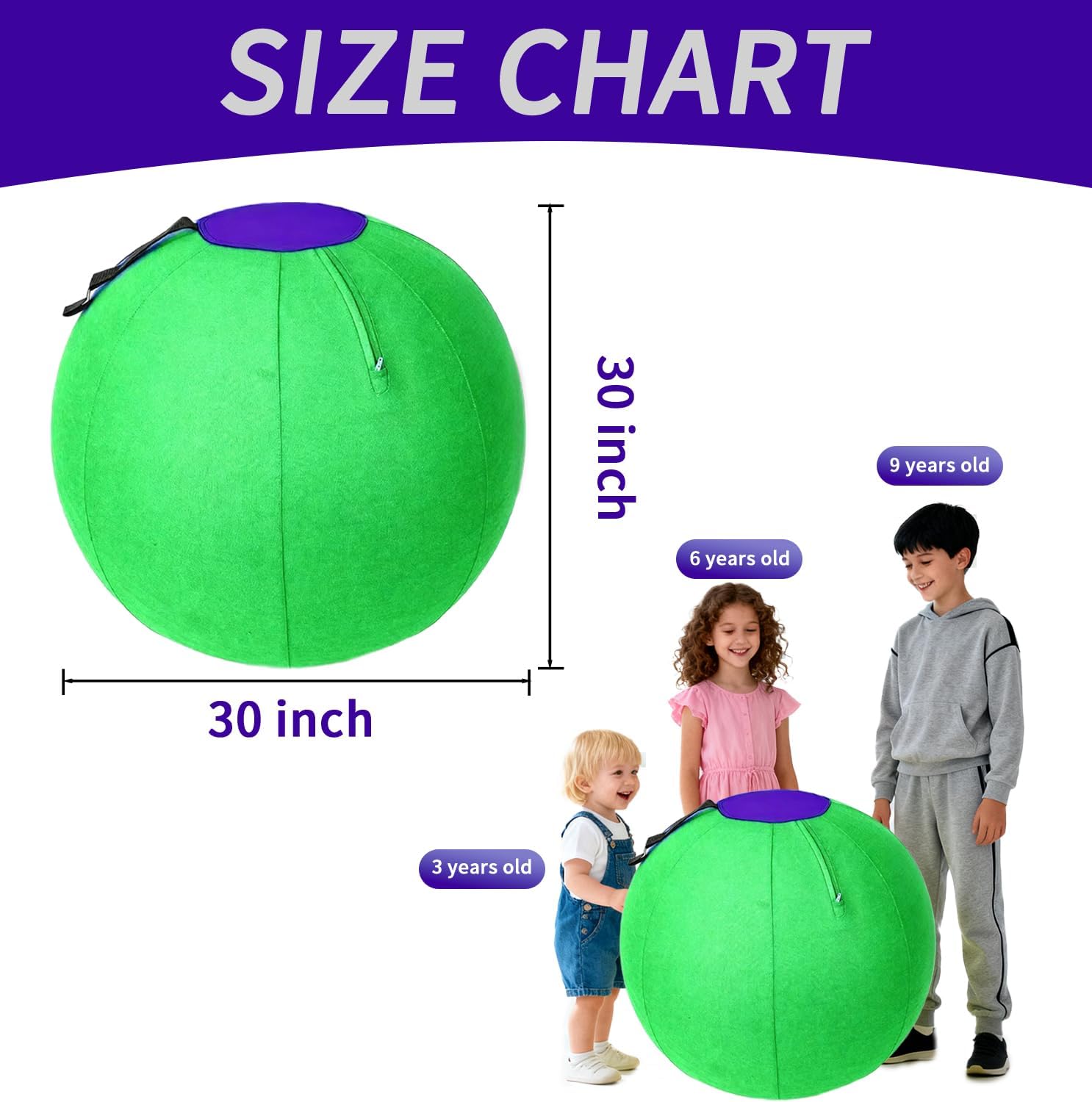 30 Inch Giant Foldable Dodgeball - Durable Oxford Cloth, Easy Storage, Ideal for Outdoor Fun & Party Games