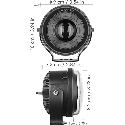 Miniatura 2 de Luces LED redondas de 3.5 pulgadas, antirreflejo, todoterreno, luces antiniebla para conducción, luces puntuales para camiones, carritos de golf,