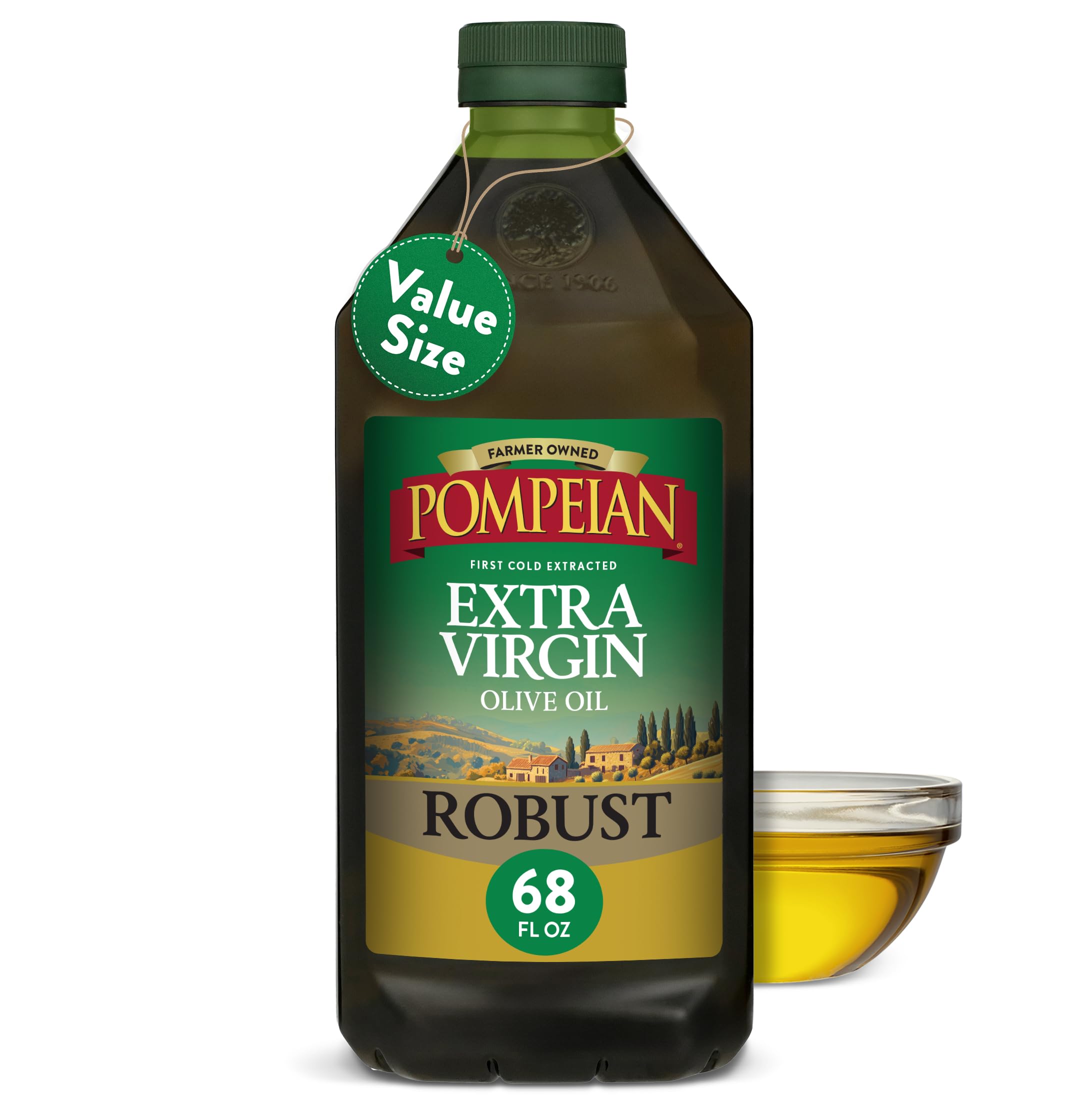 Pompeian Robust Extra Virgin Olive Oil - 68 fl oz (2 L)