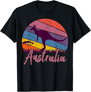 Australia Kangaroo Aussie Australian Souvenir Tourist Retro T-Shirt