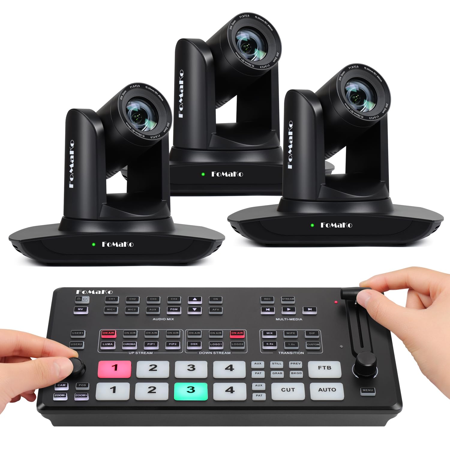 Amazon.com : FoMaKo AI Auto Tracking HDMI PTZ Camera, 20x Optical