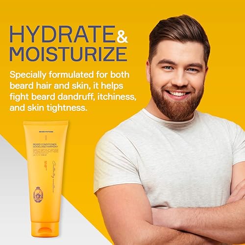 Miniatura 4 de SEVEN POTIONS Acondicionador de barba para hombres, evita la picazón y la caspa de la barba, natural, vegano, libre de crueldad (Woodland Harmony,