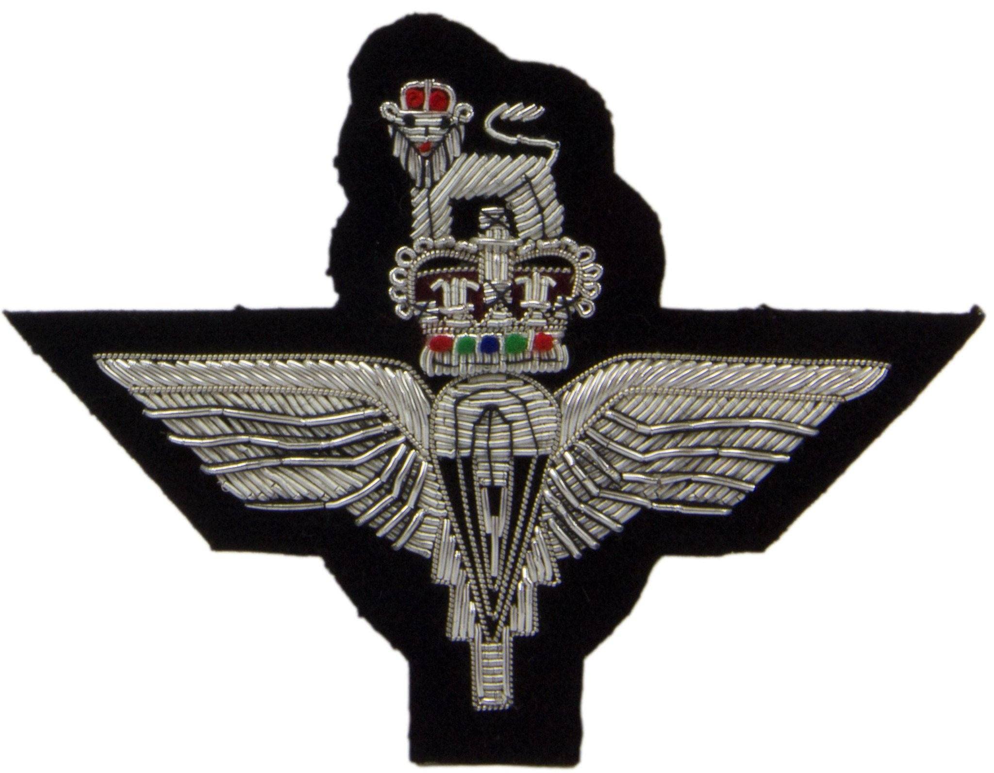 The Regimental Shop Men's Silver Parachute Regit Blazer Badge