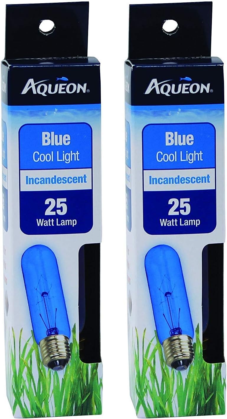 Aqueon 2 Pack of Incandescent Aquarium Lights, 25 Watt, Cool Blue Everything Else
