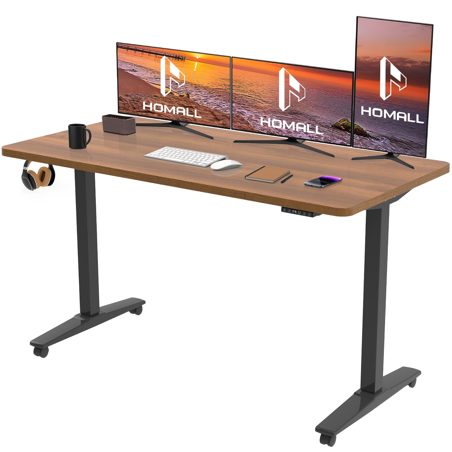 Buy Homall 140x70cm Electric Height Adjustable Standing Desk with