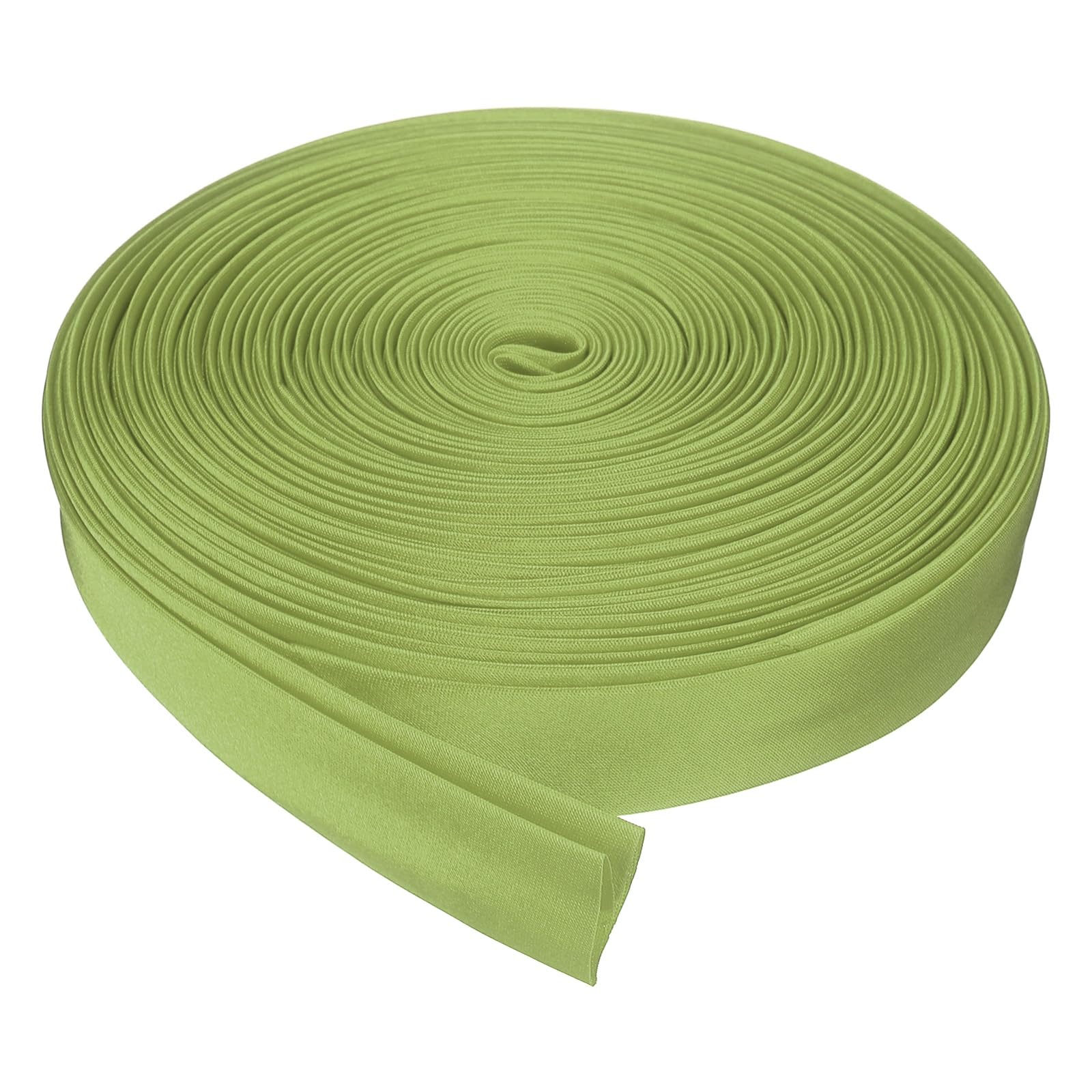 sourcing map Double Fold Bias Tape for Sewing, 3/4 Inch x 10 Yards Satin Bias Binding Tape Continuous Bulk for Quilting Blanket Binding Seaming Hemming Fabric Piping DIY Craft, Grass Green