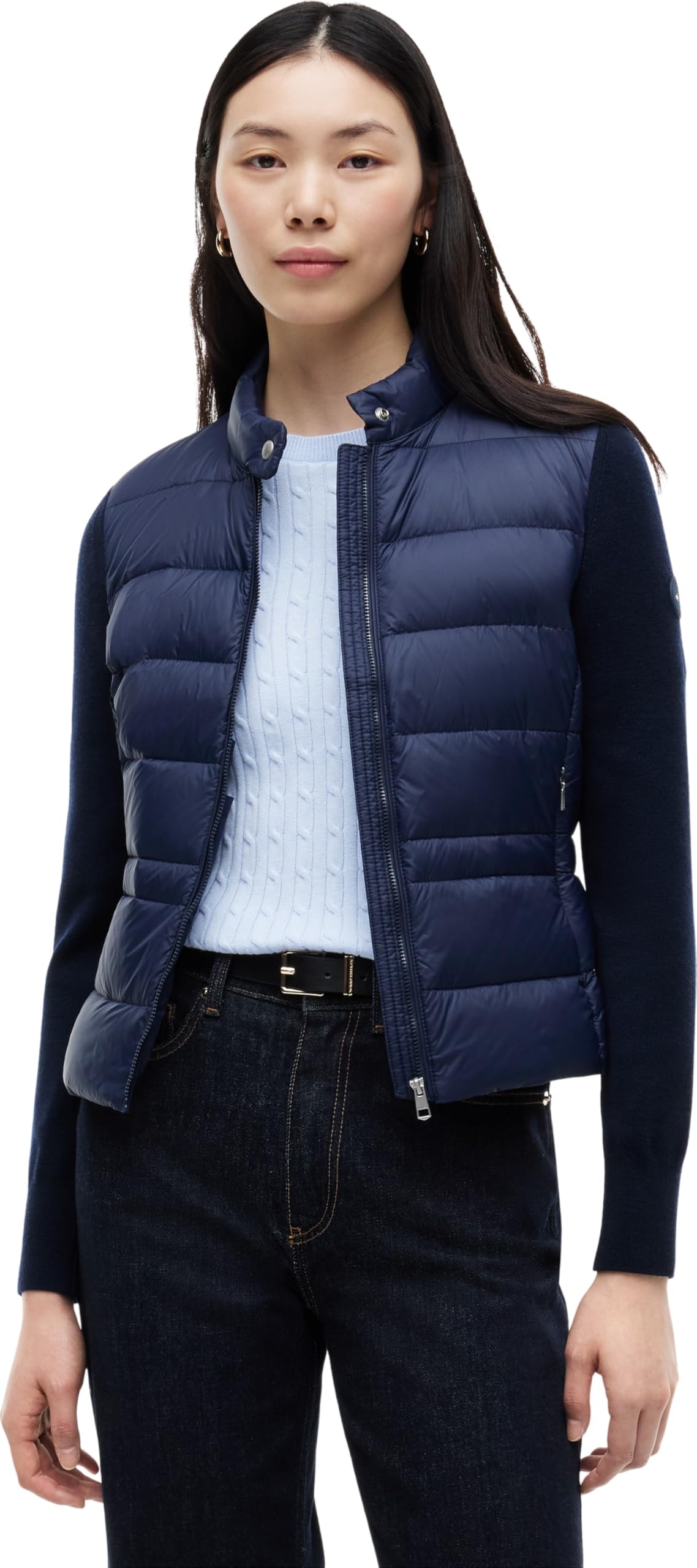 Tommy Hilfiger Damen Lw Down Knit Mix Jacket Ww0ww51095 Pufferjacke (1er Pack)