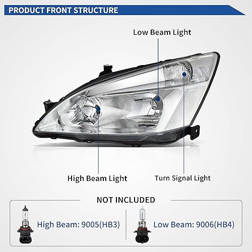 Miniatura 224 de oEdRo Faros delanteros compatibles con Ford F150 / 06-08 Lincoln Mark LT Pickup 2004, 2005, 2006, 2007, 2008, Ford F150 / 06-08 Lincoln Mark LT OE
