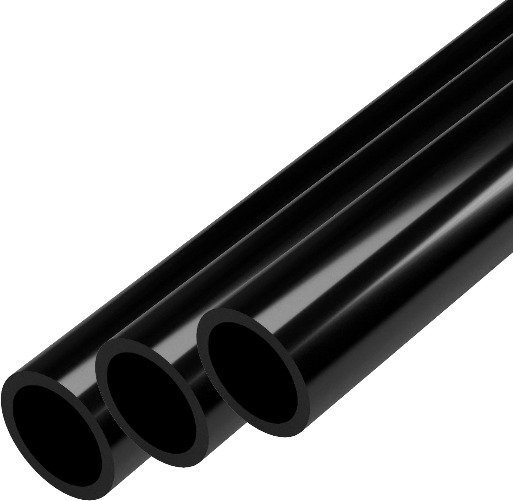 Furniture Grade PVC Pipe, 40", 1/2" Size, Black (3-Pack)