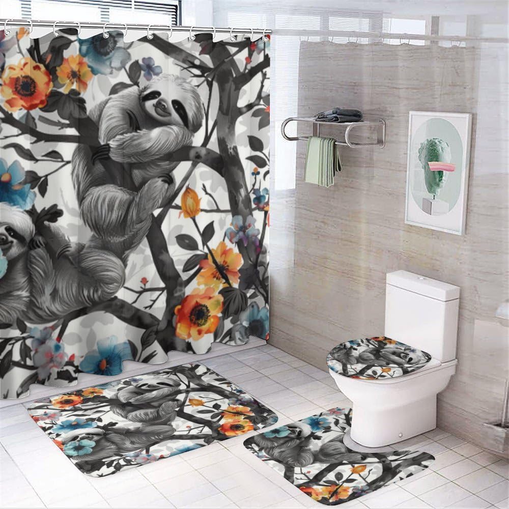 Ensemble de rideau de douche style campagne chic pour rafraîchir votre salle de bain
