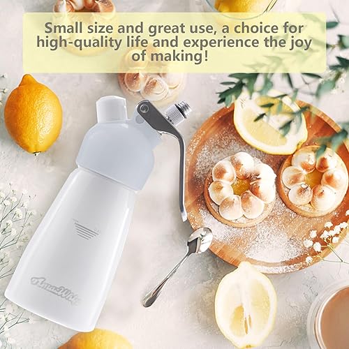 Miniatura 6 de Dispensador de crema AMAZWHIP de 8.5 fl oz para todas las aplicaciones en frío, batidor de crema de aleación de aluminio duradero con 3 boquillas